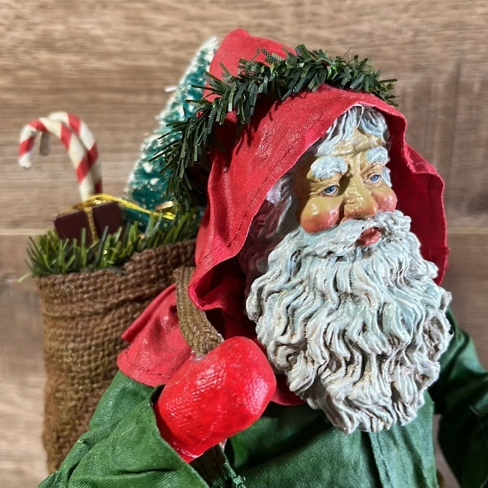 Clothtique Father Christmas Santa Figurine Bag 1990 Vintage Possible Dreams‎